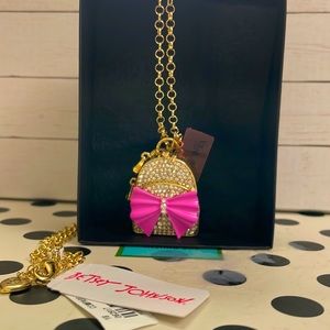 Betsey Johnson necklace amazing backpack